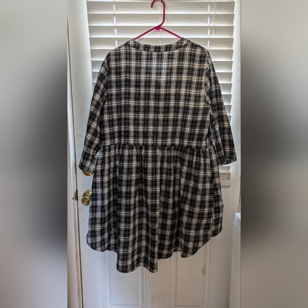 2xl Hi-Lo flannel dress - Picture 2 of 3